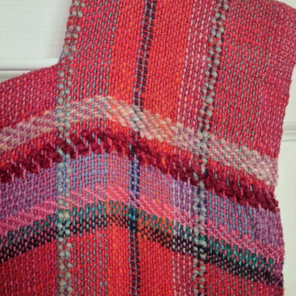 Colorful Woven Textile Top
